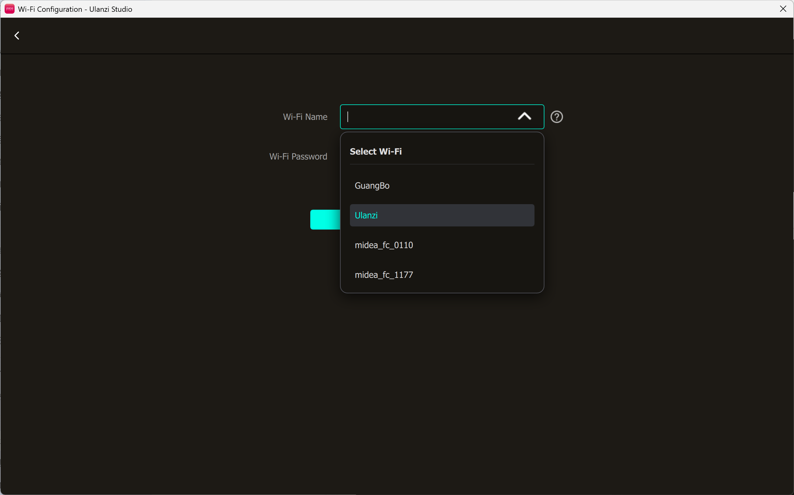 Select a Wi-Fi network