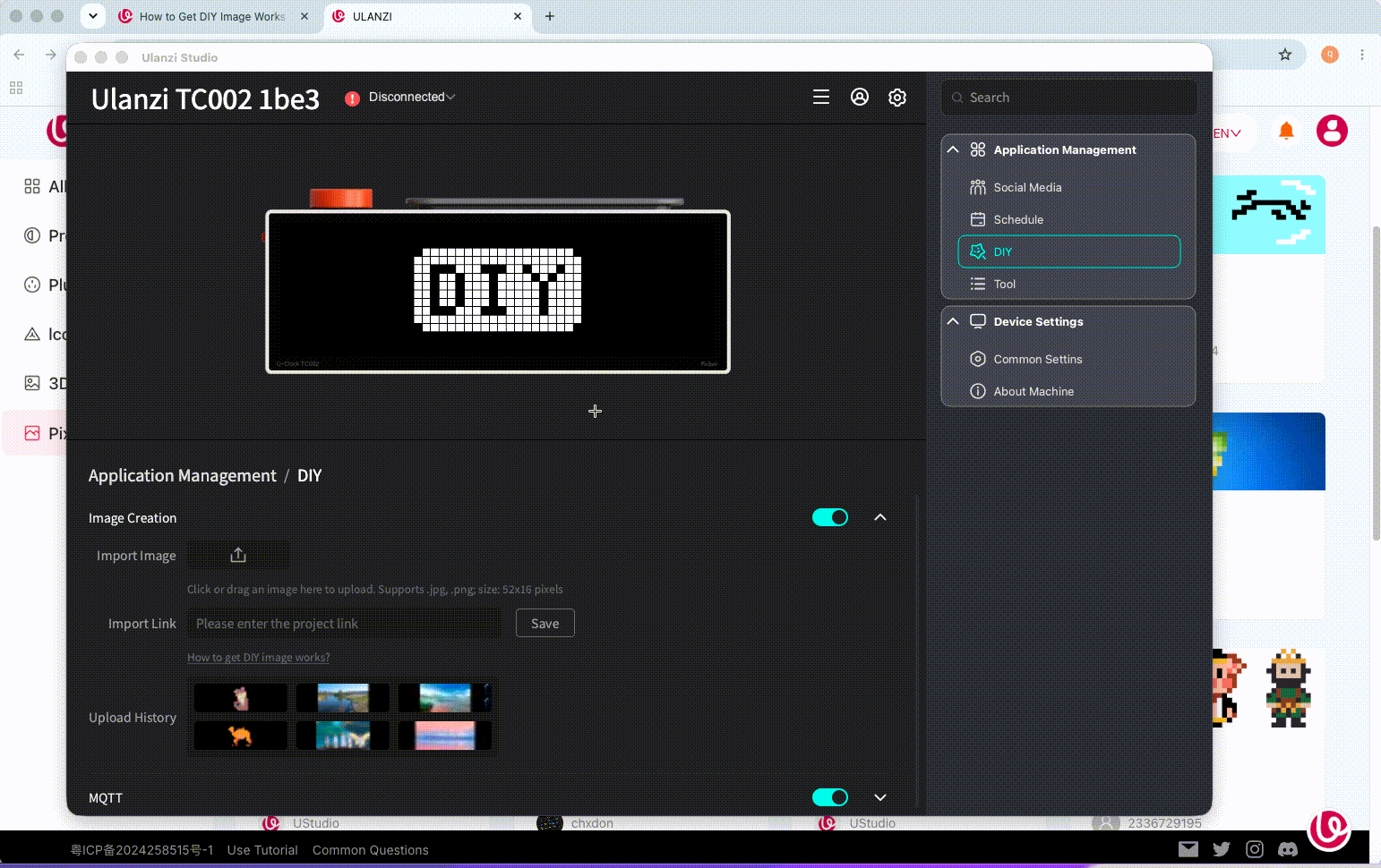 Import an image link
