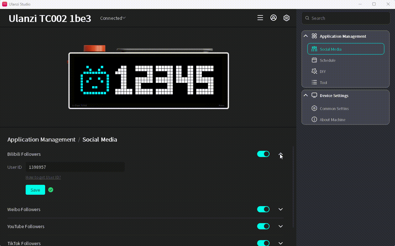 Expand Weibo settings
