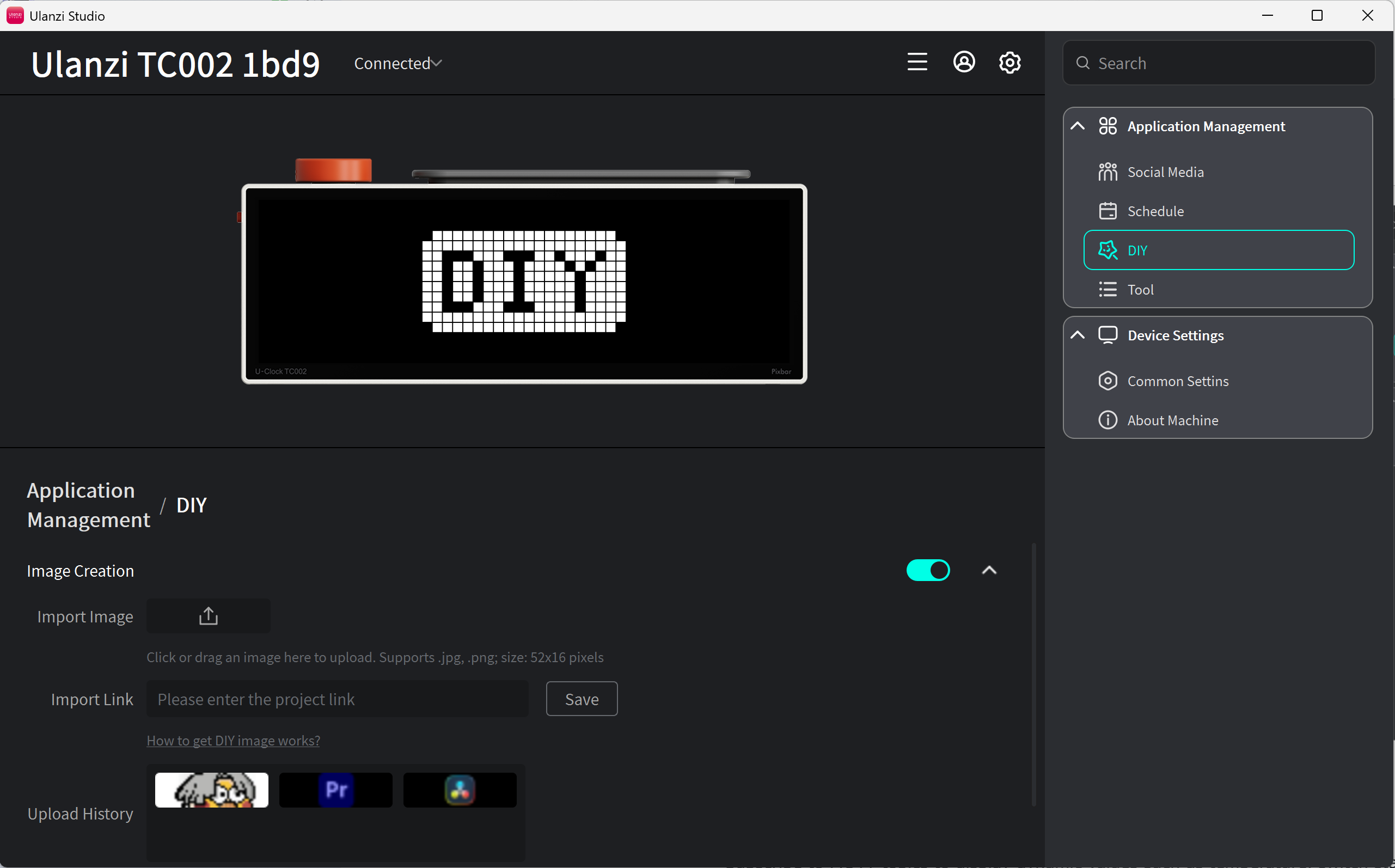 Image Creation settings