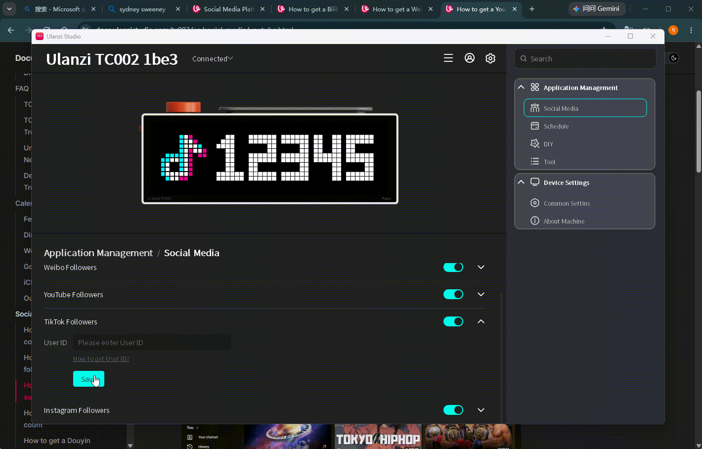 Open the TikTok guide