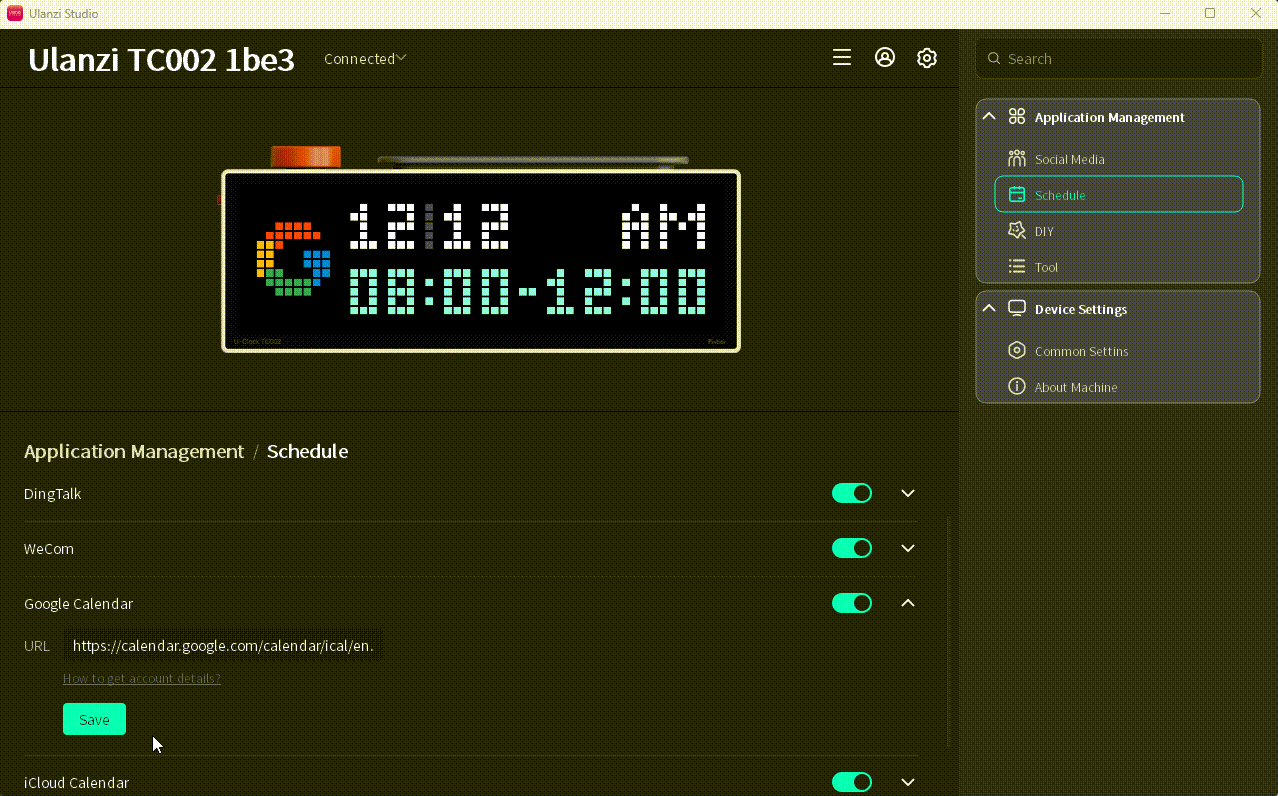 Validate Google Calendar settings