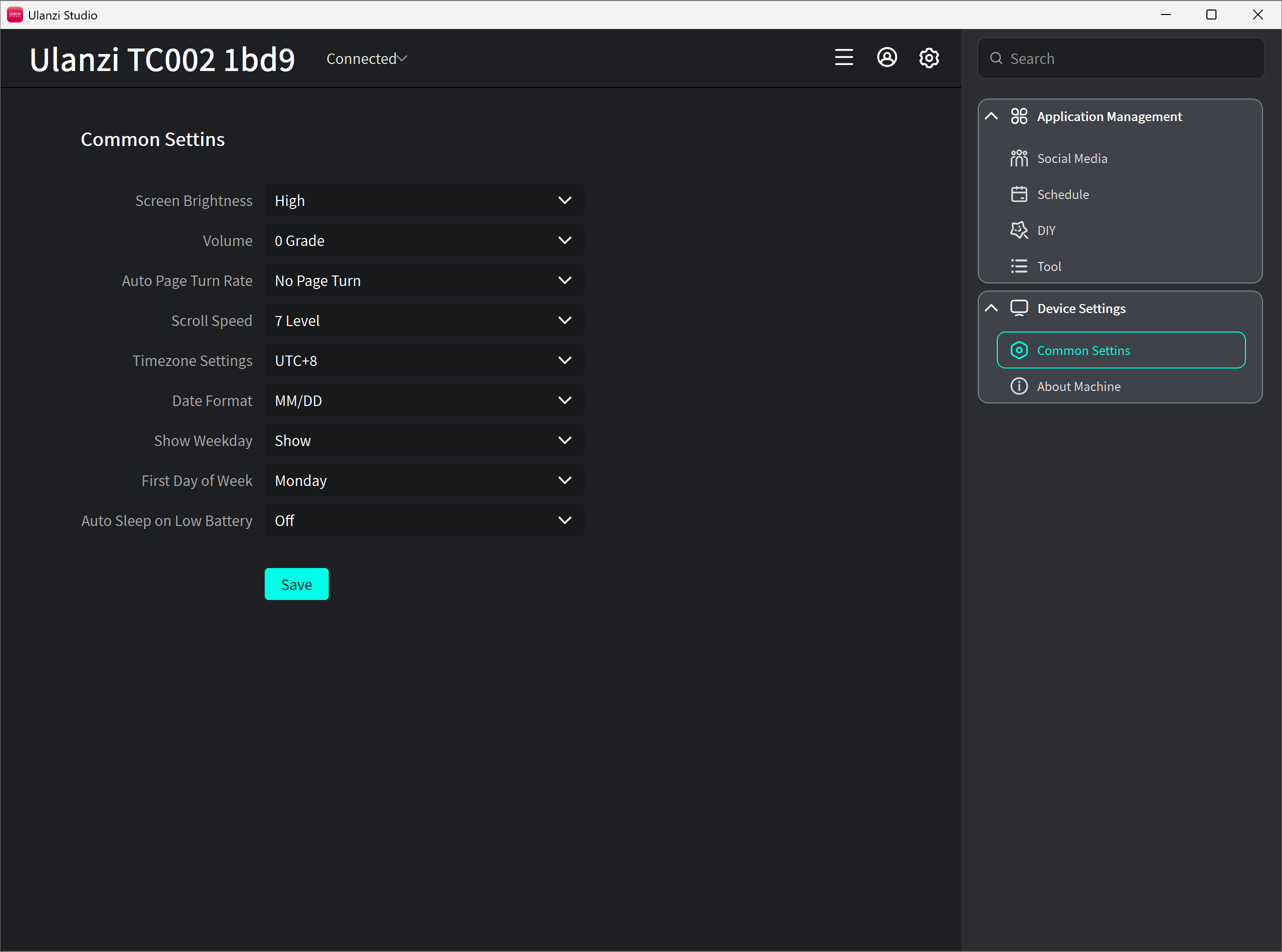 General Settings